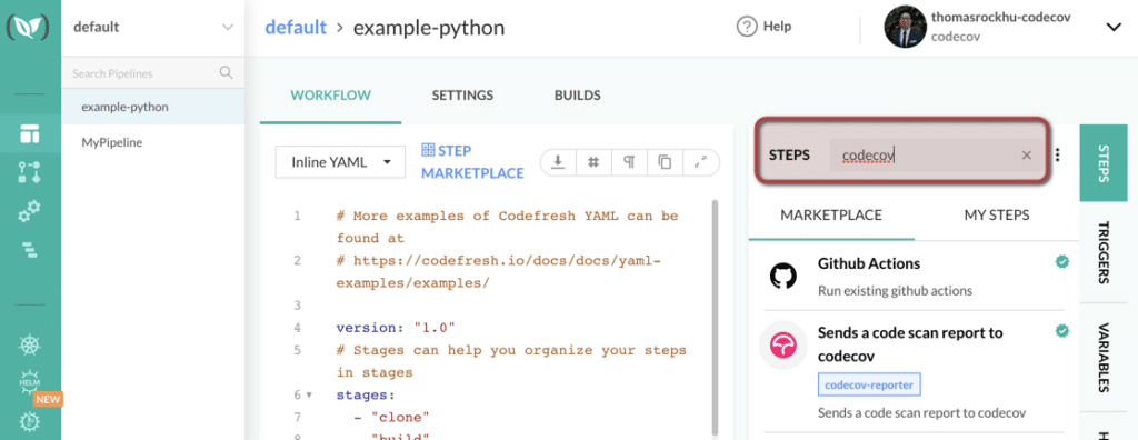 Getting started with Codefresh and Codecov - Codecov