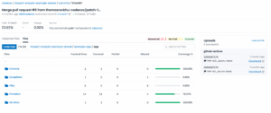 Screenshot of Codecov UI
